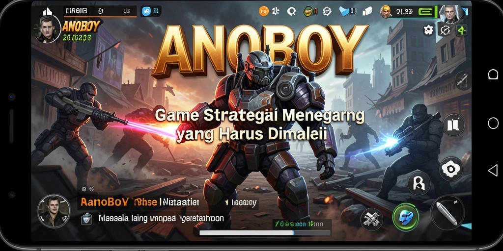 Tampilan gameplay ANOBOY yang memukau dengan elemen strategi menarik.