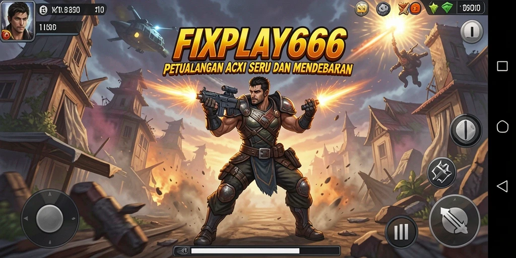 Tampilan gameplay <strong>FIXPLAY666</strong> yang seru dengan aksi mendebarkan di setiap levelnya.