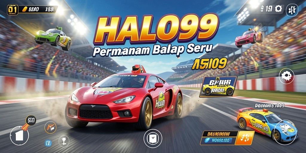 Gameplay seru dan mendebarkan dalam balapan HALO99.