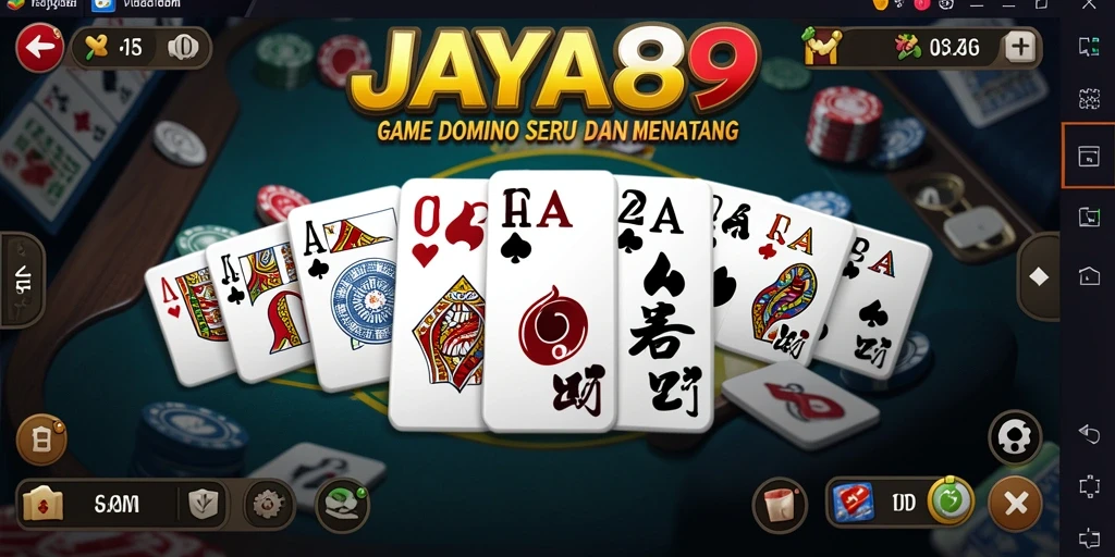 Tampilan gameplay Domino yang menarik dan interaktif.