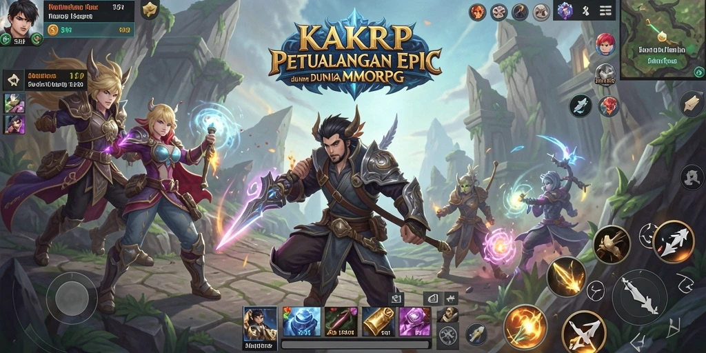 Tangkapan layar gameplay menampilkan aksi seru dalam KAKRP.